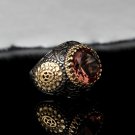 Round Zultanite Ring, Man 925 Silver Zultanite Ring, Handmade Silver Men Ring