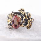 Flower Oval Zultanite Ring, Women 925 Silver Zultanite Ring, Handmade Woman Ring