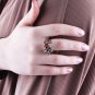 Flower Oval Zultanite Ring, Women 925 Silver Zultanite Ring, Handmade Woman Ring