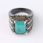 Paraiba Tourmaline Ring, Mens 925 Silver Handmade Ring, 925 Silver Man Ring