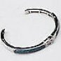 Woman Baget Zircon 925 Silver Cuff Bracelet, Gold plated Zircon stone Bracelet