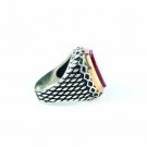 Handmade Mans Silver Agate Ring, 925 Silver Ring
