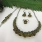 Ovoid Zultanite Jewelry Set Handmade Silver Zultanite Jewelry Set