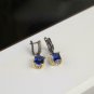 Tanzanite Silver Jewelry Set, Woman Silver Tanzanite Ring + Necklace + Earrings