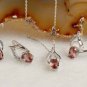 Victorian Dainty Oval Zultanite Jewelry Set, Ring + Necklace+ Earrings