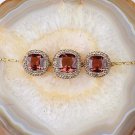 Square Cut Zultanite Silver Bracelet for Women ,Silver Zultanite Wristband Gold