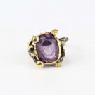 Handmade Womens Amethyst Gemstone Ring, Woman 925 Silver Ring