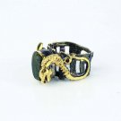 Handmade Animal Silver Raw Chrysoprase Ring, Animal 925 Chrysoprase Ring