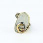 Raw Moonstone Handmade Womens Silver Ring, Woman 925 Moonstone Ring