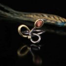 Womens Starstone Gemstone Ring, Woman 925 Silver Handmade Ring, Starstone Ring