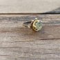 Silver Prehnite Stone Ring, Woman 925 Silver Ring, prehnite Ring, Silver