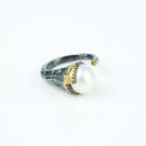 Baroque Pearl Ring for women, June Birthstone birthday gift wife
