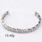 Woman Baget Zircon 925 Silver Cuff Bracelet Victorian 925 Silver Cuff Bracelet