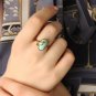 Turqoiuse Tulip ring, Woman 925 Silver Handmade turquoise ring, Handmade ring