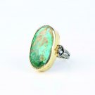 Handmade turqoiuse stone ring, Unisex raw turquoise ring, Turquoise Ring