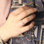 Women Handmade Silver Ring, Zigzag Shaped Zircon Ring