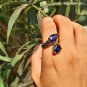 Gemstone Tanzanite Ring, Binary Woman 925 Silver Ring, Handmade Silver  Rings