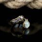 Rainbow Moonstone Handmade Womens Silver Ring