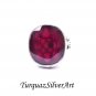 Handmade 925 Silver Damson Purple Corundum Ring