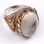 Handmade Mans 925 Silver White Ring