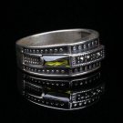 Handmade Mans Zircon Green Gemstone Ring