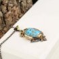 Women Turquoise Necklace, Antique Turquoise Necklace, Handmade