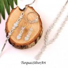 Woman Dainty Heart Zirconia 925 Silver Jewelry Set