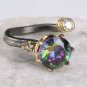 Handmade Womens Topaz Gemstone Ring, Woman 925 Silver Ring