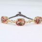 Oval Zultanite Silver Bracelet for Women , Art Deco Silver Wristband