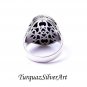 Lapis Silver Ring, 925 Silver Ring For Men, Sterling Silver Handmade