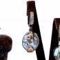 Women Turquoise Handmade Silver Gold Plated Special Leaf Design Silver Earrings