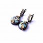 Women Turquoise Handmade Silver Gold Plated Special Leaf Design Silver Earrings