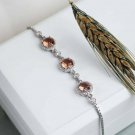 Midi Zultanite and Zircon Silver Wristband for Women , Color Changing Zultanite