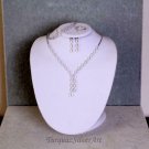 Woman Engagement Zirconia 925 Silver Jewelry Set
