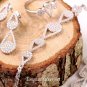 Woman Dainty Drop Zirconia 925 Silver Jewelry Set