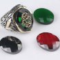 Handmade Mans Zircon Red ,Black ,Green Gemstone Ring, Mans 925 Silver Ring