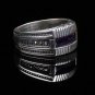 Handmade Mans Zircon Purple Gemstone Ring