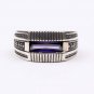 Handmade Mans Zircon Purple Gemstone Ring