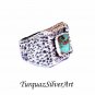 Handmade Oval Turqoiuse Stone ring, Man turquoise ring, Turquoise Ring