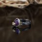 Amethyst Silver Ring, Amethyst gift Ring