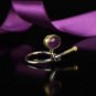 Amethyst Silver Ring, Amethyst Unique Design Ring