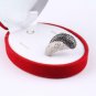 Handmade Woman Black and White Zirconia Gemstone Ring, Spiral Type Woman 925