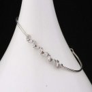 Woman Baget Zircon 925 Silver Cuff Bracelet,Zircon stone Bracelet for Woman