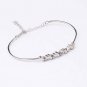 Woman Baget Zircon 925 Silver Cuff Bracelet,Zircon stone Bracelet for Woman