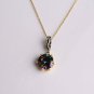 Round cut Mystic Topaz Flower Silver Jewelry Set handmade