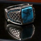 Handmade turqoiuse stone ring, Man turquoise ring