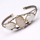 Huge Moonstone Silver Wristband for Women , Silver Wristband, gemstone wristband