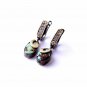 Women Turquoise Handmade Silver Gold Plated Special Design Earrings, Silver