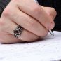 Handmade Mans Zircon Brown Gemstone Ring