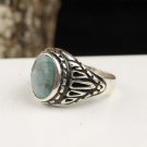 Men’s Root Emerald Silver Ring, Emerald Stone Men's Ring, 925 Sterling Silver Ri